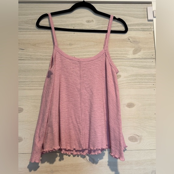 American Eagle Pink Flowy Tank Top ~ Small - Picture 7 of 9